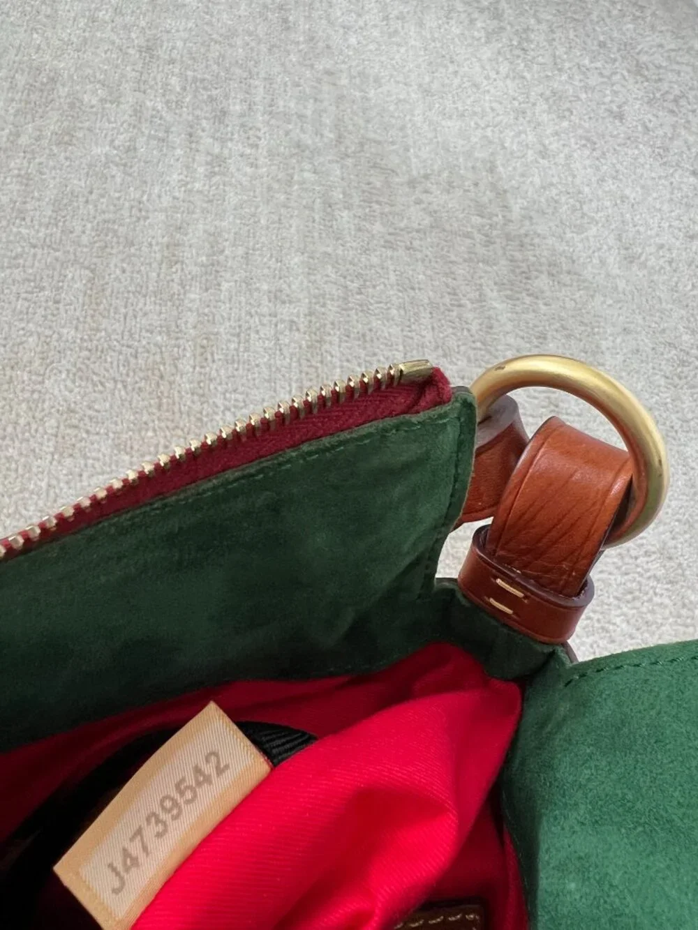 Dooney & Bourke Florentine Leather Twist Strap Hobo Shoulder Bag